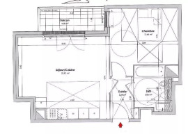 
                                                                                        Location
                                                                                         Livry Gargan, 2 pièces dans résidence de 2022 avec balcon et parking