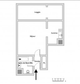 Location
LOCATION MEUBLEE A L'ANNEE - studio avec loggia vue mer, parking