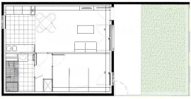 
                                                                                        Location
                                                                                         Rare F2 meuble de 46 m2 avec jardin et terrasse
