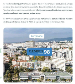 
                                                                                        Location
                                                                                         Residence neuve et sécurisée, parking fermé