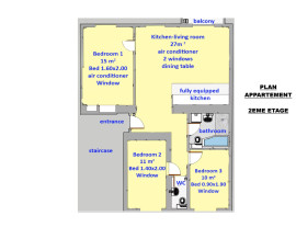 
                                                                                        Vente
                                                                                         Rue de France Proche carré d'or 4 pieces rénové et meublé