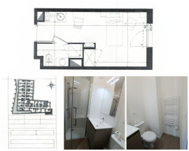 
                                                                                        Location
                                                                                         SAINT MICHEL - STUDIO meublé 1 pièce 17,9 m²