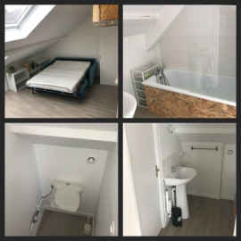 
                                                                                        Location
                                                                                         Studio 17 m²  (27m² mansardé) proche parc jb lebas
