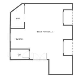
                                                                                        Location
                                                                                         Studio 21m2 Paris 17è rue Chazelle