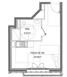 
                                                                                        Vente
                                                                                         Studio de 25m2 à coeur de Levallois Perret