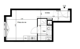 
                                                                                        Vente
                                                                                         Studio de 25m2 à Sceaux