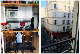 
                                                                                        Location
                                                                                         Studio meublé 26m2, rue Lepic, excellent état