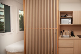 
                                                                                        Location
                                                                                         Studio meublé avec rooftop, jardin, salle de sport, home cinéma et services de ménage et maintenance dans une résidence neuve en coliving (loyer tout inclus)