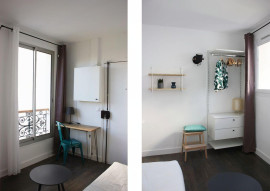 
                                                                                        Location
                                                                                         Studio meublé lumineux - Paris 18ème