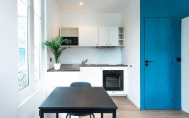 
                                                                                        Location
                                                                                         Studio meublé rénové avec terrasse Bail mobilité