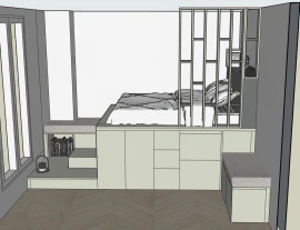 
                                                                                        Location
                                                                                         Studio rénové à Clichy