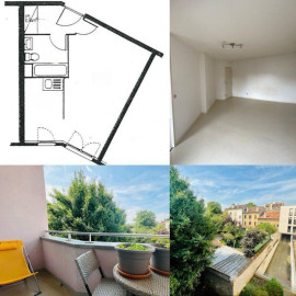 
                                                                                        Location
                                                                                         Studio rénové T1 bis 32m2