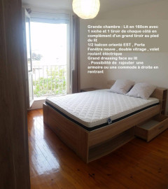 
                                                                                        Location
                                                                                         T2 meublé  Cité  Design Hôpital Nord Parking privé