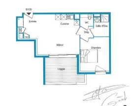 Appartement T2 44m² à null Villenave-d'ornon