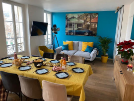 Chaleureux et lumineux T3 meublé de 54m2 disponible le 1er Avril (loyer tout inclus) Puteaux