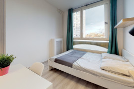 Chambre en colocation appartement meublé Lyon 8ème