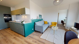 Chambre en colocation appartement meublé Oullins