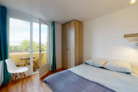 Chambre en colocation appartement meublé Lyon 8ème