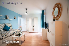 Chambre meublée avec salle de bain & WC Cergy