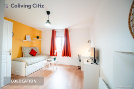 Chambre meublée avec salle de bain & WC Cergy