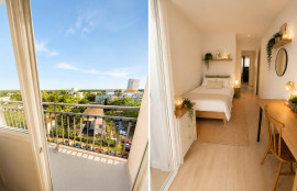 Chambre meublée en colocation avec balcon privatif Rennes