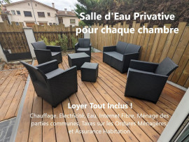 Chambre meublée, Salle d’Eau Privative et Parking Toulouse