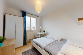 Chambre en colocation appartement meublé Lyon 8ème