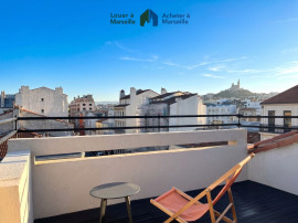Duplex meublé - Terrasse vue Nd de la Garde Marseille 1er