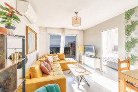 NICE / CARRAS - Appartement 3 pièces MEUBLE avec vue mer Nice