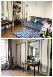 Studio meublé 26m2, rue Lepic, excellent état Paris 18ème