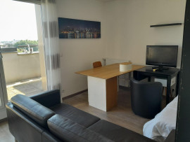 Studio meublé 28.73m2 avec terrasse 13m2 Le Blanc-Mesnil