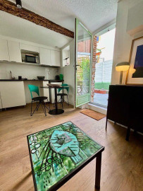 Studio meublé rénové + terrasse – calme – Dupuy / Toulouse