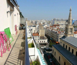 Superbe studio meublé 26m² + balcon/terrasse Paris 15ème