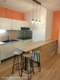 Superbe T1 rez  de jardin 35m2
Rénové meublé Moulins