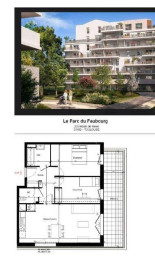 3P 66m² neuf cuisine équipée et grande terrasse Toulouse