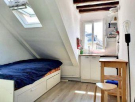 Beau studio meublé 11m² au calme Paris 3ème