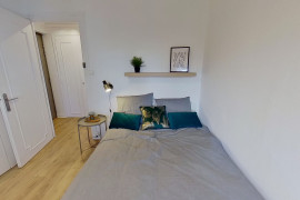 Chambre en colocation appartement meublé Lyon 8ème