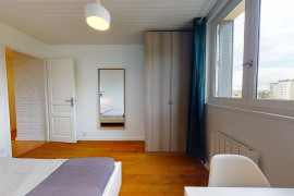 Chambre en colocation appartement meublé Lyon 8ème