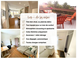Chambre dans coloc de filles Toulouse