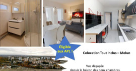 Chambre dans colocation éligible APL à Melun Le Mée-sur-Seine