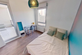 Chambre en colocation appartement meublé Lyon 8ème