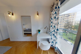 Chambre en colocation appartement meublé Lyon 8ème