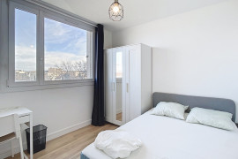 Chambre en colocation appartement meublé Lyon 8ème