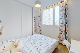 Chambre en colocation appartement meublé Lyon 8ème