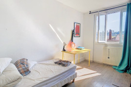 Chambre en colocation appartement meublé Lyon 9ème