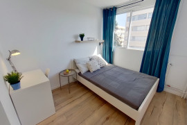 Chambre en colocation appartement meublé Lyon 8ème