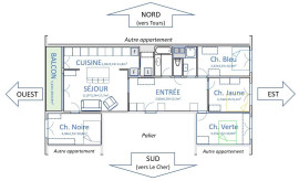 CHAMBRE MEUBLEE COLOCATION rives du cher Tours