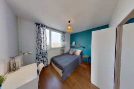 Chambre en colocation appartement meublé Lyon 8ème