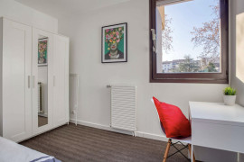 Chambre en colocation appartement meublé Lyon 8ème