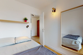 Chambre en colocation appartement meublé Lyon 8ème